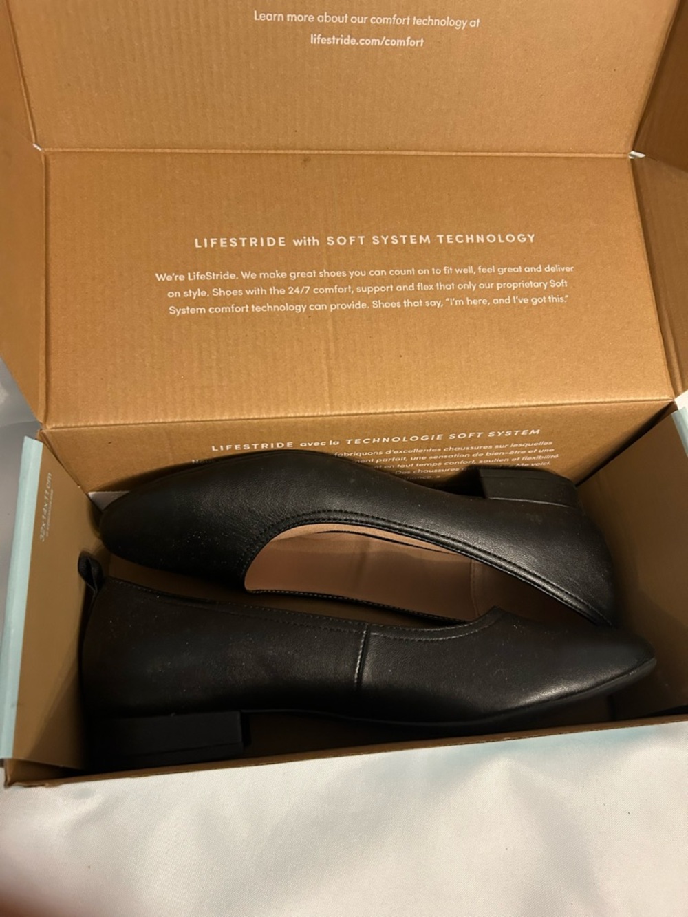 Life Stride Black Classic Round-Toe Slip-On Flats - Picture 6 of 6